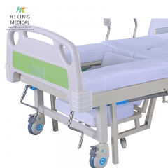 Multi-function nursing home care home with manual medium curved bed
