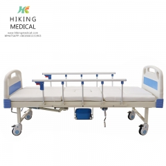 Multi functional patient care rolling hospital nursing medical bed with potty hole