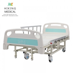 Multi functional patient care rolling hospital nursing medical bed with potty hole