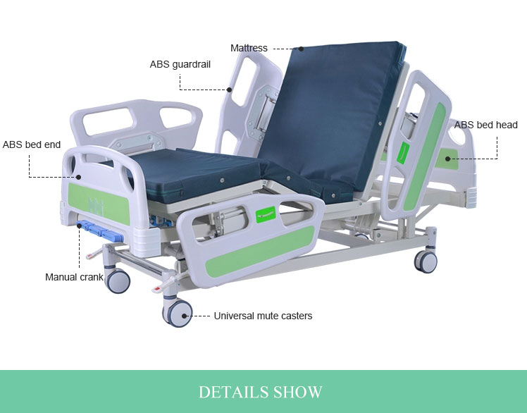 three crank hospital/medical bed price,Manual hospital bed