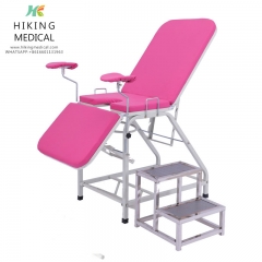Good quality medical gynecological examination bed thickening square tube obstetrics and washing bed hospital deliver chair