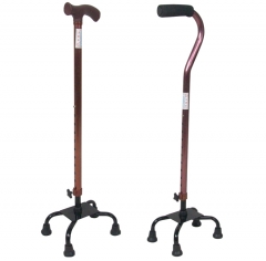 New products handicapped walking cane with 4 legged walker stick