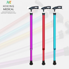 High quality Foldable aluminium alloy crutches portable crutches for the elderly disabled anti-skid outdoor walking sticks