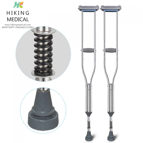 Old people's crutches Old people's crutches Lightweight crutches Four-legged multi-functional crutches Anti-skid crutches Telescopic four-corner crutches