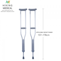 Comfortable Adjustable Aluminum Alloy Underarm Crutches Axillary Crutches