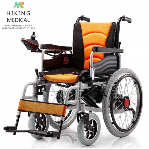 Cheap lightweight folding portable aluminum electric wheelchair