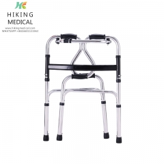 Adjustable aluminum walking outdoor rollator walker