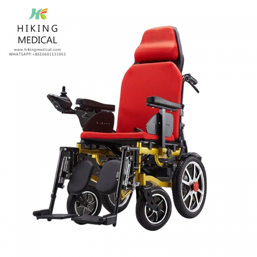 Cheap lightweight folding portable aluminum electric wheelchair