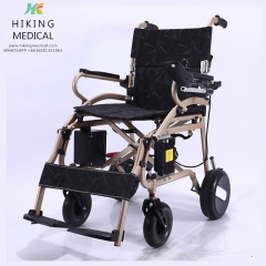 Lightweight Electric Powder Folding Aluminum wheelchair with Brushless hub motor