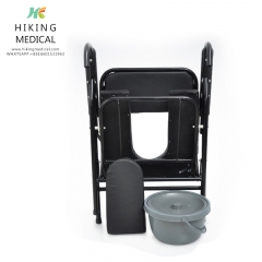 Height Adjustable Toilet chair Foldable Adult Disabled Commode Chair