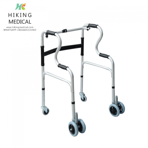 High Quality Aluminum Foldable Standing Frame Walking Aid for handicapped