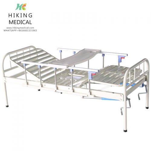 Medical Equipments Cheap Price 2 Cranks Reclining Adjustable Steel Hospital Bed
