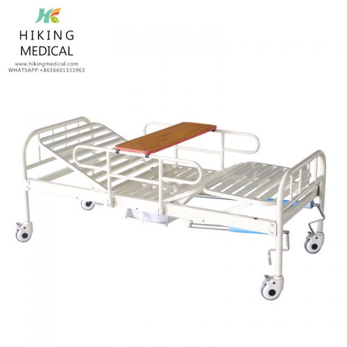 steel manual hospital bed