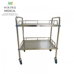 Stainless steel cart, two-layer instrument cart, three-layer instrument cart, drug changing cart, auxiliary cart, laboratory cart, beauty cart
