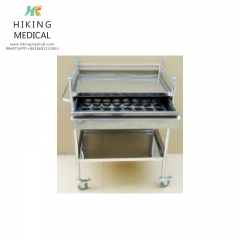 Stainless steel medicine delivery cart 40-80 medicine grid medicine cart work cart instrument cart