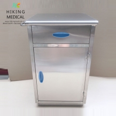 Full stainless steel hospital medical bedside table cabinet