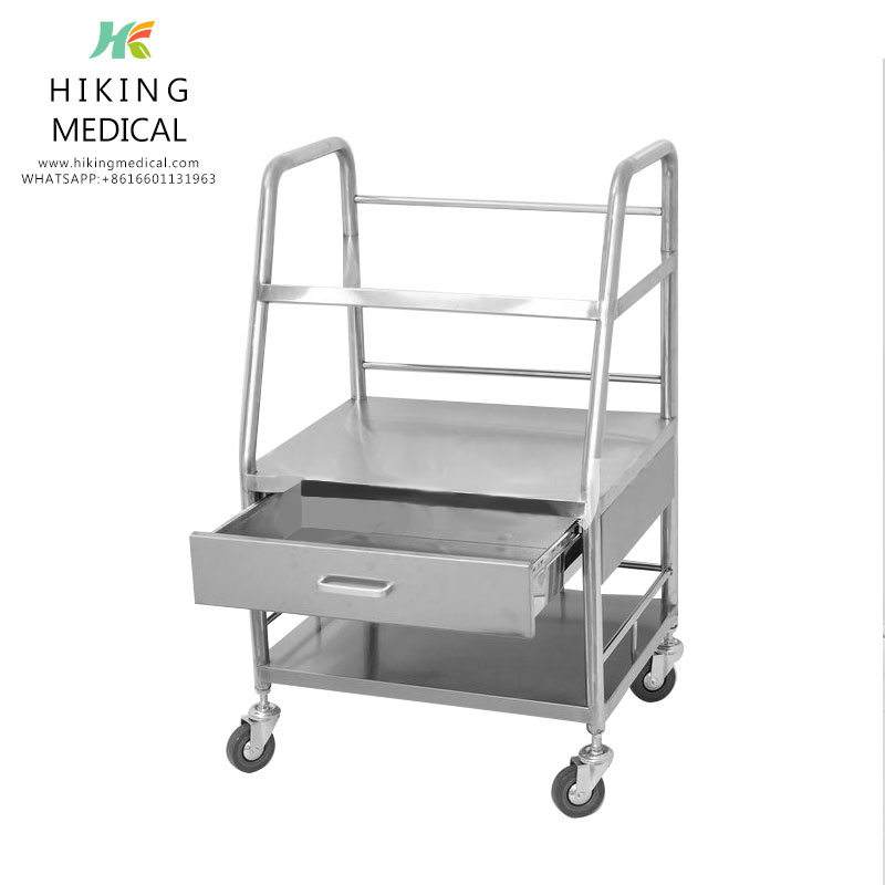 Morning Nursing Trolley Stainless Steel Dirt Trolley/Cart,Medical trolley