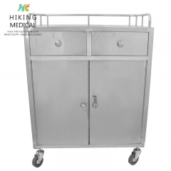 Factory price direct sales stainless steel anesthesia cabinet instrument cabinet instrument cart hospital anesthesia cabinet cart (thickened type)