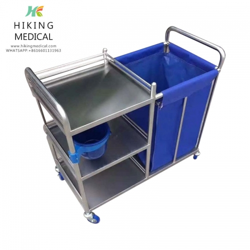 Stainless steel nursing car, excellent wheeled luxury dirt car, morning car, hospital trolley can be wholesale