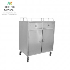 Factory price direct sales stainless steel anesthesia cabinet instrument cabinet instrument cart hospital anesthesia cabinet cart (thickened type)