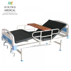 Stainless steel two crank manual hospital bed