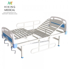 Stainless steel two crank manual hospital bed