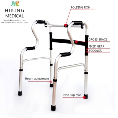 High Quality Aluminum Foldable Standing Frame Walking Aid for handicapped