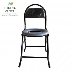 Toilet Chair Multifunctional folding stainless steel toilet chair with backrest wholesale