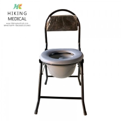 Toilet Chair Multifunctional folding stainless steel toilet chair with backrest wholesale