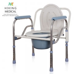 Toilet Chair Multifunctional folding stainless steel toilet chair with backrest wholesale