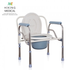 Toilet Chair Multifunctional folding stainless steel toilet chair with backrest wholesale