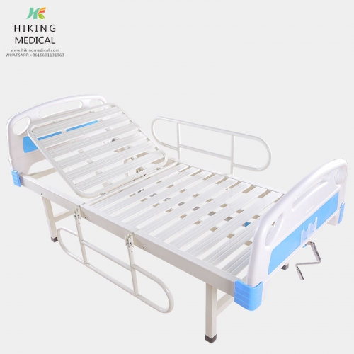 One Function One Crank Manual Cheap Hospital Bed With ABS Head Board