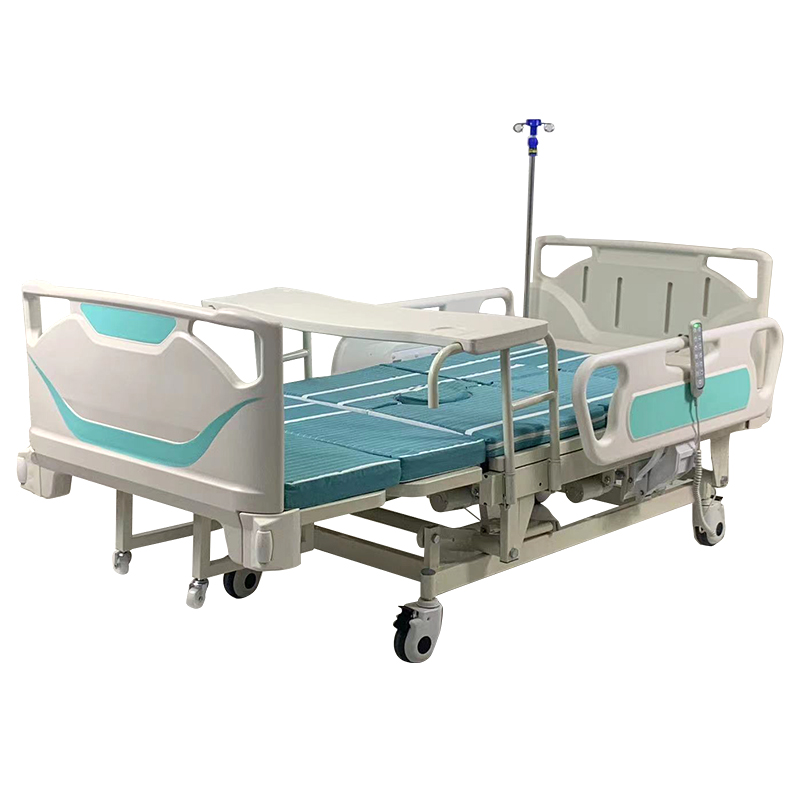 Handicap Automatic Electric Nursing Home Care Bed With Commode