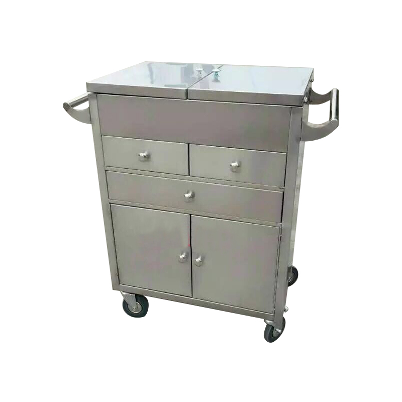 Stainless Steel Medical Cart/Hospital Instrument Trolley High Quality