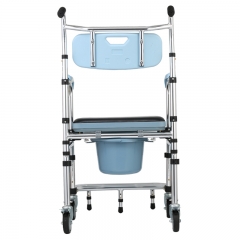 Toilet Chair Multifunctional folding aluminum alloy toilet chair with backrest wholesale