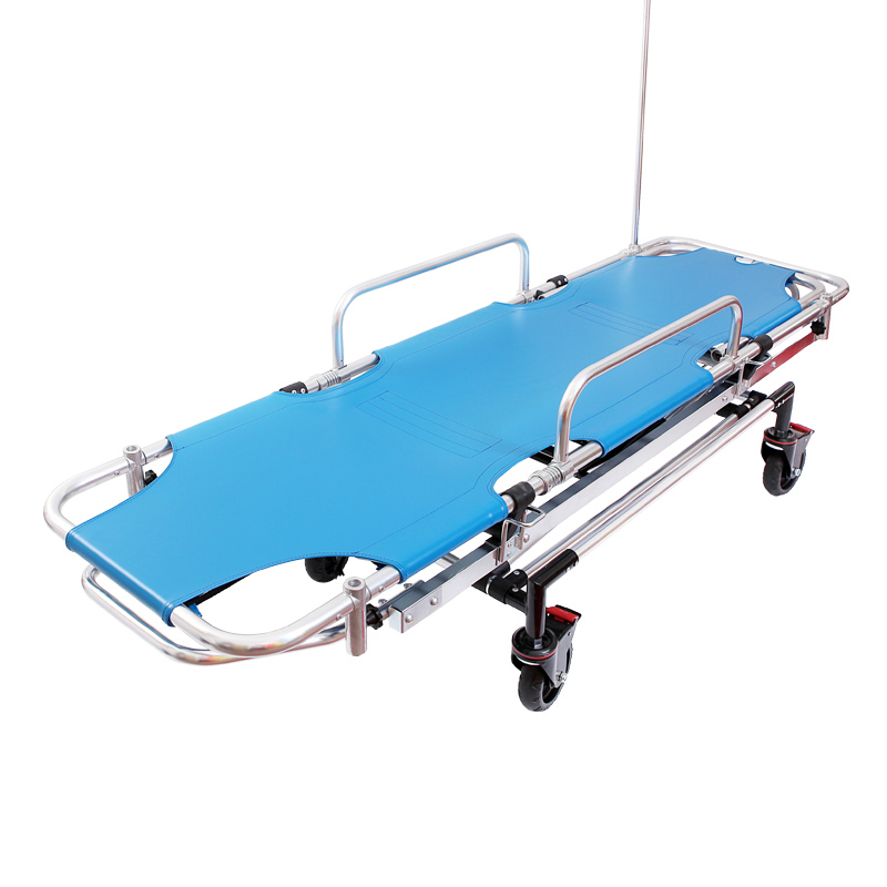 Medical supplies emergency & clinics apparatuses Board Stretcher Emergency Canvas Aluminum Foldable Emergency Stretcher Trolley