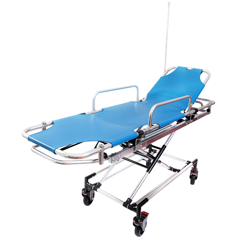 Medical supplies emergency & clinics apparatuses Board Stretcher Emergency Canvas Aluminum Foldable Emergency Stretcher Trolley