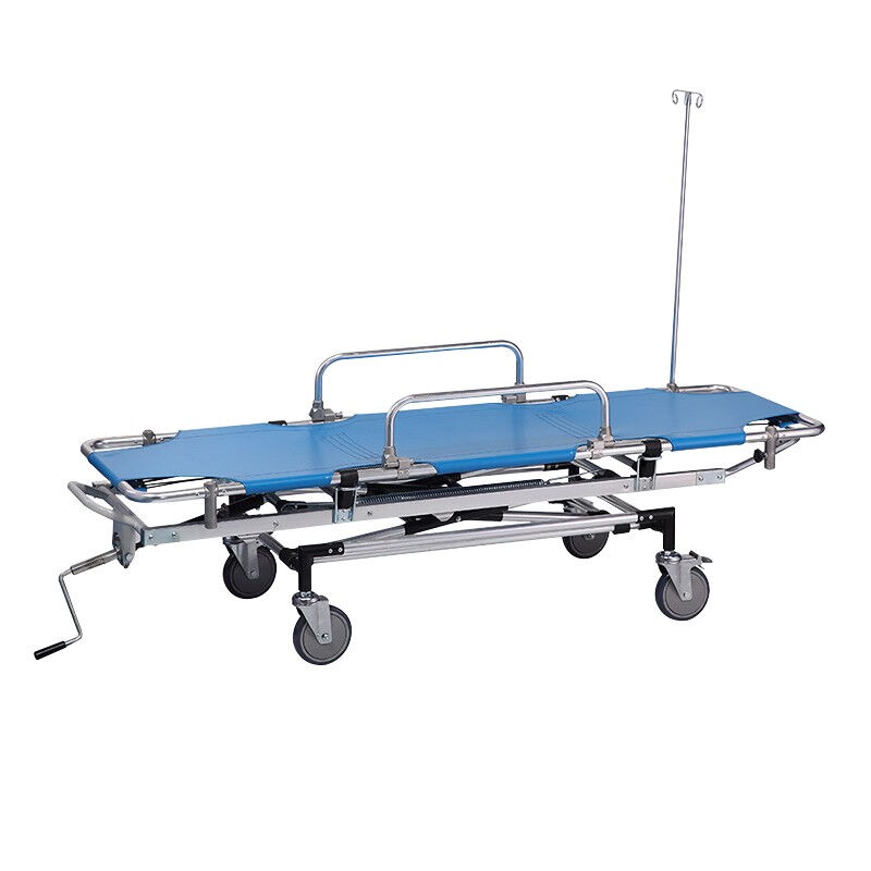 Medical supplies emergency & clinics apparatuses Board Stretcher Emergency Canvas Aluminum Foldable Emergency Stretcher Trolley