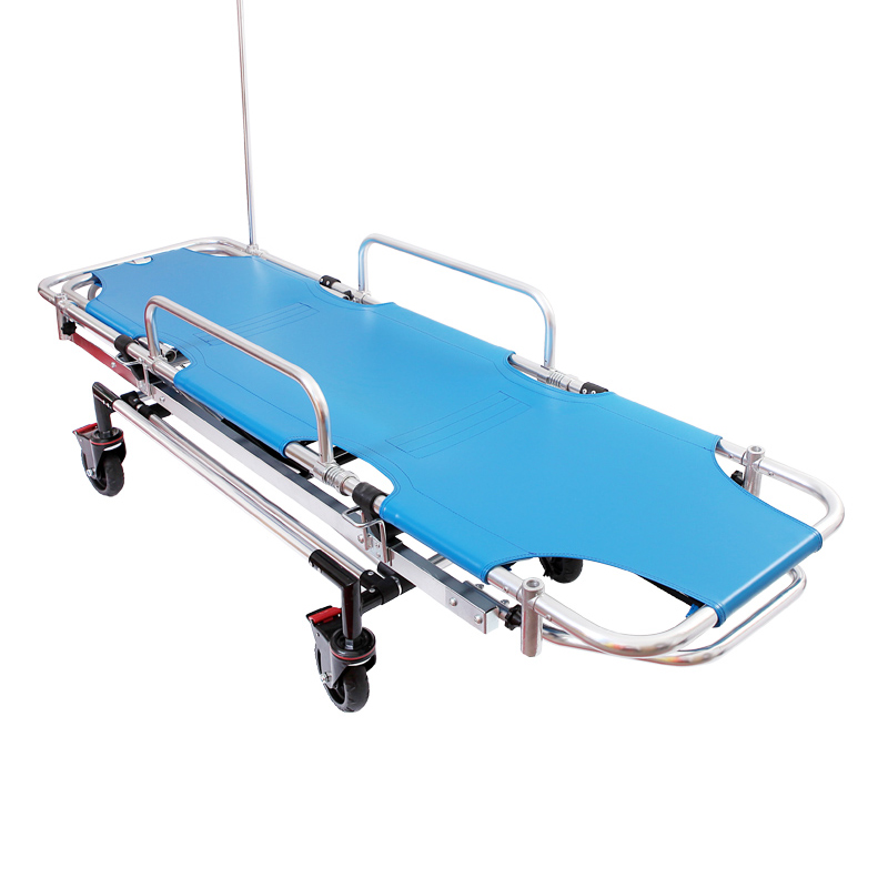 Medical supplies emergency & clinics apparatuses Board Stretcher Emergency Canvas Aluminum Foldable Emergency Stretcher Trolley