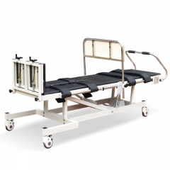 Electric tilt table physiotherapy standing bed with varus correction plate