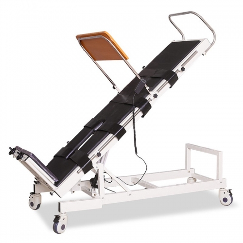 Electric tilt table physiotherapy standing bed with varus correction plate