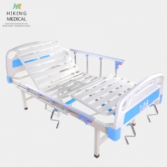 two cranks hospital bed with commode