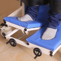 Electric tilt table physiotherapy standing bed with varus correction plate
