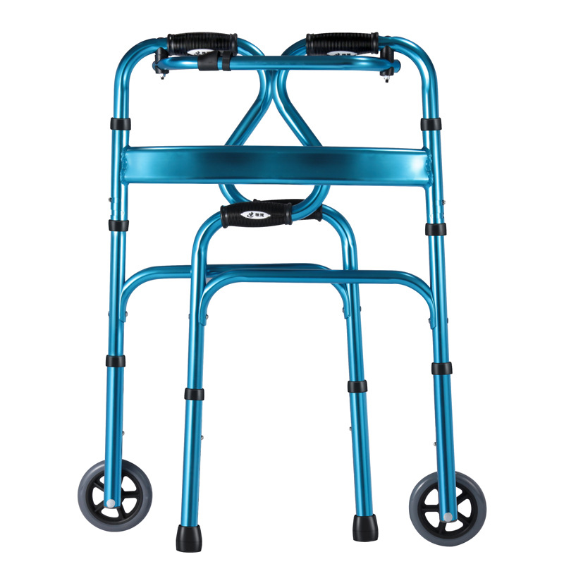 轻便折叠便携式移动助行器车轮老年残疾成人助行器