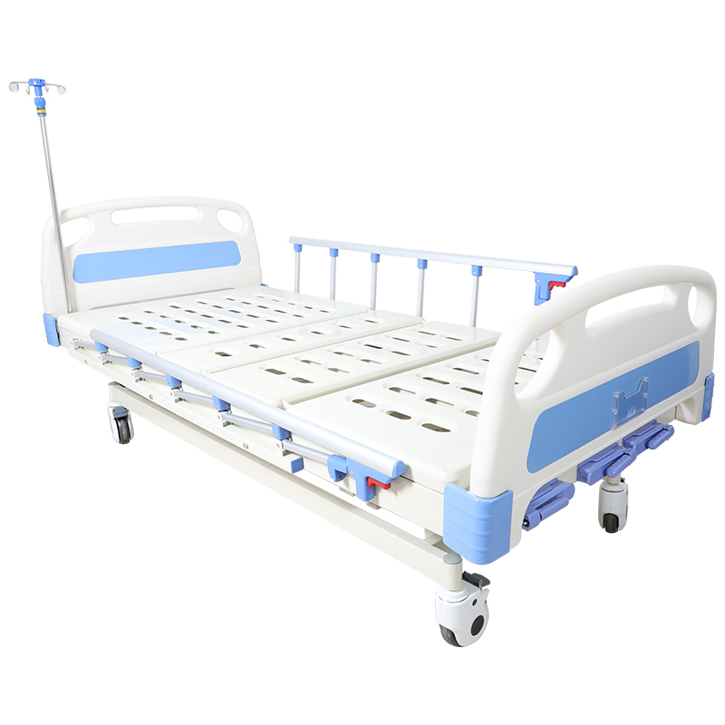 Three function manual bed, aluminum alloy guardrail, made in China