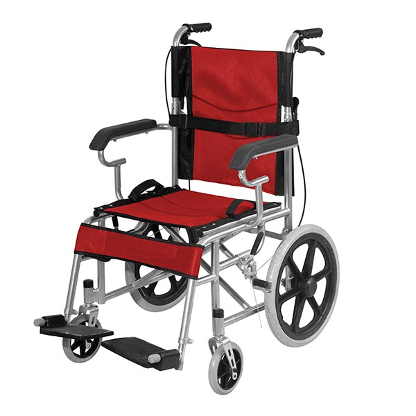 China manufacturer hospital patient manual folding adjustable wheelchair with commode