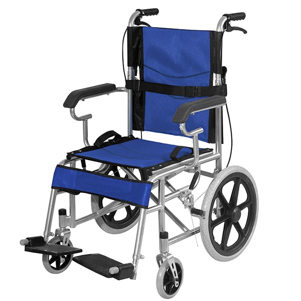 China manufacturer hospital patient manual folding adjustable wheelchair with commode