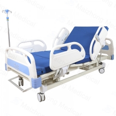 China Maizhong Factory 3 Function Adjustable Patient Icu Bed Stainless Steel Electric Medical Hospital Bed Price