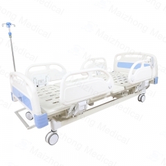China Maizhong Factory 3 Function Adjustable Patient Icu Bed Stainless Steel Electric Medical Hospital Bed Price