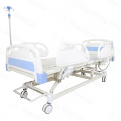 China Maizhong Factory 3 Function Adjustable Patient Icu Bed Stainless Steel Electric Medical Hospital Bed Price